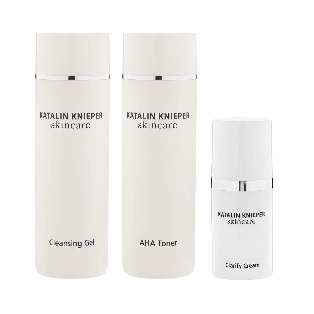 Basis Reinigungs- und Pflegeroutine für unreine Haut