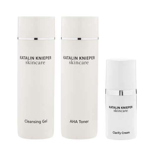 Basis Reinigungs- und Pflegeroutine für unreine Haut